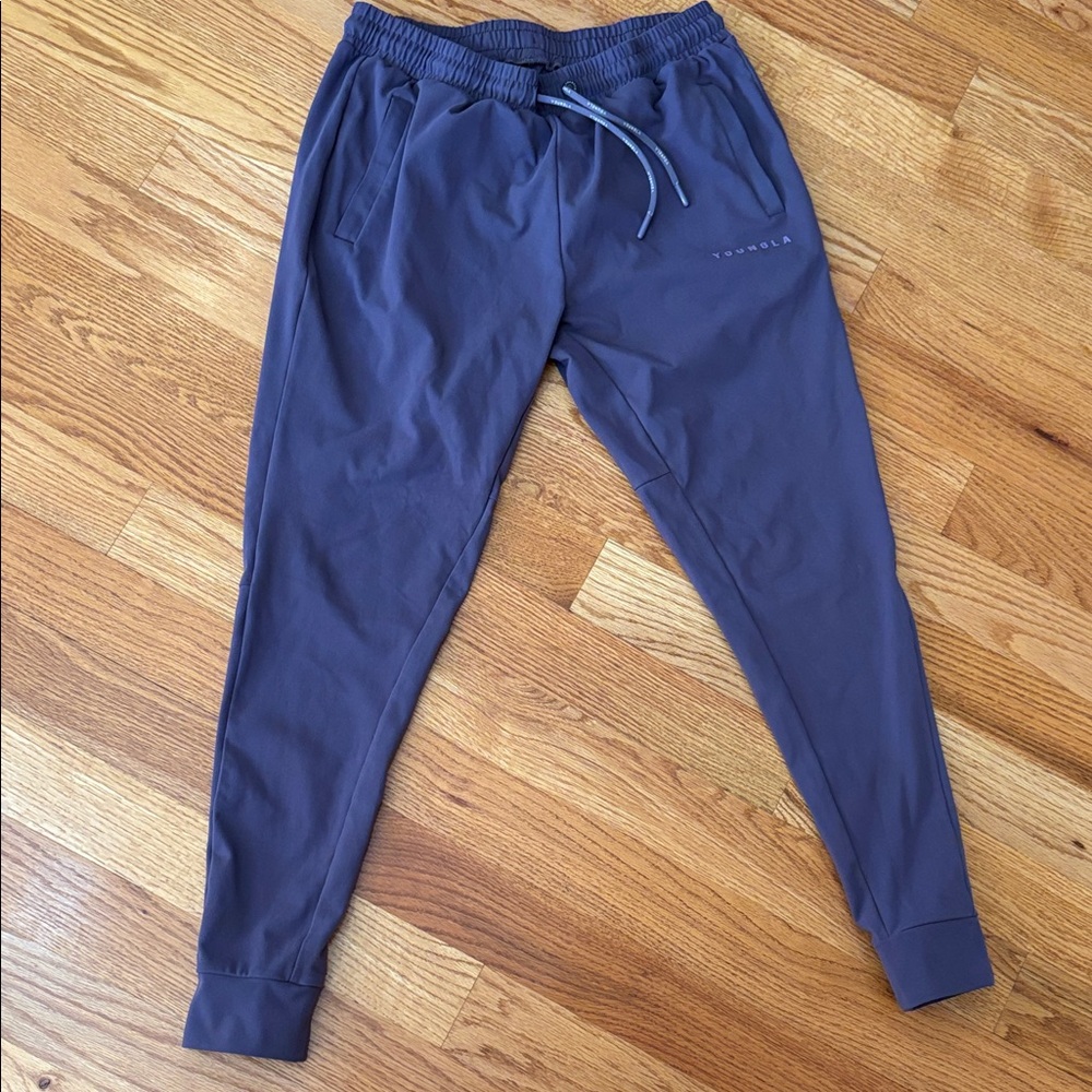 YoungLA Men's Deep Blue Joggers